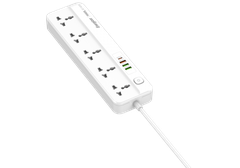 Ổ điện đa năng Energizer 5AC kèm 3USB-A và 1USB-C sạc nhanh PD (max 20W)