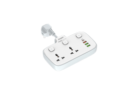 Ổ điện đa năng Energizer 2AC kèm 3USB-A và 1USB-C sạc nhanh PD (max 20W)