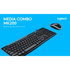 Combo Bàn Phím và Chuột Logitech MK200