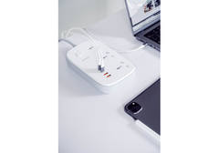 Ổ điện đa năng Energizer 3AC kèm 2USB-A và 2USB-C sạc nhanh PD (max 65W)