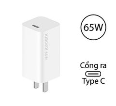 Bộ sạc nhanh Xiaomi GAN 65W kèm cáp Type-C to Type-C