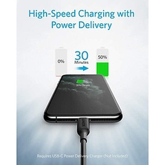 Dây Cáp Anker PowerLine III USB-C to Lightning, 0.9m - A8832
