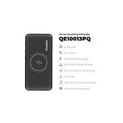 Pin dự phòng Energizer 10,000mAh /3.7V Li-Polymer - QE10013PQ