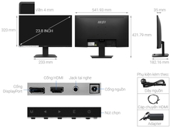 Màn hình MSI PRO MP243X 23.8 inch FHD/IPS/100Hz/4ms/HDMI