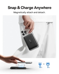 Pin Dự Phòng Baseus MagSafe EnerFill FM12 Qi2 10000mAh 22.5W Kèm Cáp USB-C