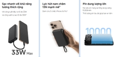 Pin dự phòng Xiaomi 33W Magnetic Power Bank 10000 mAh Kèm cáp sạc Type C