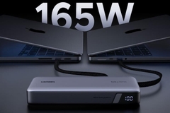 Pin sạc dự phòng UGREEN PB552 – 25000mAh | PD & QC 3.0 | 165W | Cáp Type-C