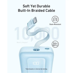 Sạc dự phòng Anker Zolo A1689 1A1C 30W 20000mah tích hợp cáp Type-C