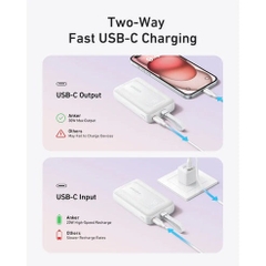 Sạc dự phòng Anker Zolo A1689 1A1C 30W 20000mah tích hợp cáp Type-C