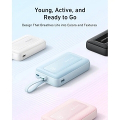 Sạc dự phòng Anker Zolo A1689 1A1C 30W 20000mah tích hợp cáp Type-C