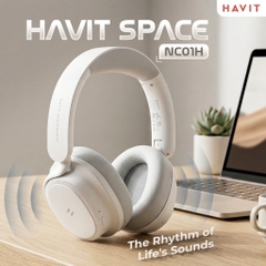 Tai Nghe Chụp Tai Không Dây HAVIT Space NC01H H635BT Hybrid ANC Bluetooth 6.0