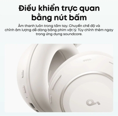 Tai Nghe Chụp Tai Không Dây Soundcore Space 2 – Chống Ồn ANC, Pin 70 Giờ, Bluetooth 6.1