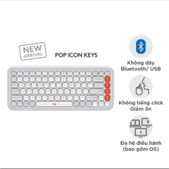 Bàn phím không dây Logitech POP Icon Keys