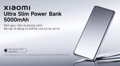 Sạc dự phòng Xiaomi Ultra Slim Power Bank 5000mAh BHR9624TH