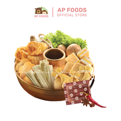 Combo lẩu 5 in 1 kèm súp tứ xuyên EB 600g - Hot Pot Combo with Mala Soup EB 600g - Viên thả lẩu Malaysia