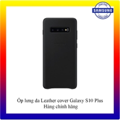 Ốp lưng da Leather cover Galaxy S10 Plus chính hãng