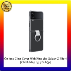 Ốp lưng trong suốt Clear Cover With Ring cho Galaxy Z Flip 4