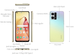 Điện thoại di động Oppo Reno 8 - Hàng chính hãng