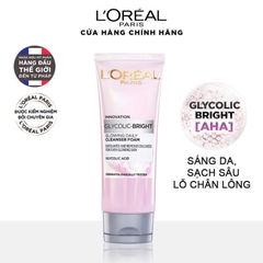 Sữa Rửa Mặt LOreal Paris Glycolic Bright Sáng Da 100ml