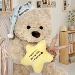 Gấu bông Teddy ôm sao 55cm