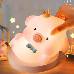 Đèn ngủ cảm ứng Heo hồng Pin Pin