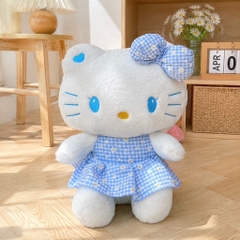 Hello kitty váy xanh dương