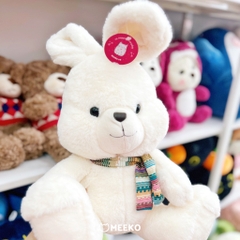 Thỏ ngồi Cony đeo khăn kẻ cao cấp