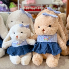 Gấu bông thỏ váy bò
