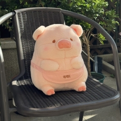 Gấu bông heo Lulu đeo tạp dề