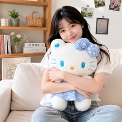Hello kitty váy xanh dương