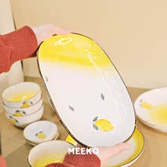 Set bát đĩa gốm Echi cao cấp