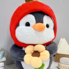 Chim cánh cụt ôm hoa