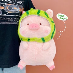 Heo bông đội mũ dưa hấu