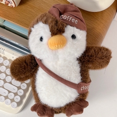 Gấu bông chim cánh cụt nâu 30cm