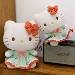 Gấu bông Hello Kitty váy xanh