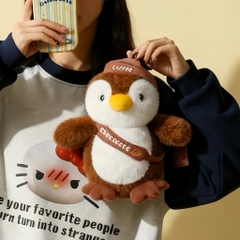 Gấu bông chim cánh cụt nâu 30cm