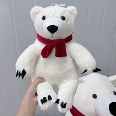 Gấu bắc cực quàng khăn đỏ