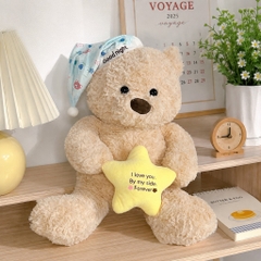 Gấu bông Teddy ôm sao 55cm