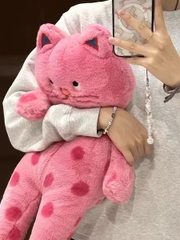 Gấu bông mèo râu xoăn Black Pink Cat