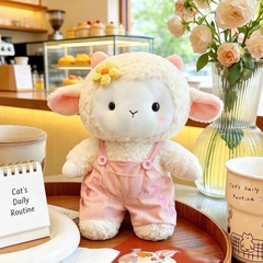 gấu bông cừu mặc Yếm nơ