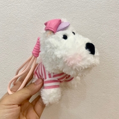 Móc khoá cún trắng Puppy iu