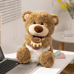 Gấu nâu HoneyBear ôm hũ mật