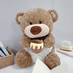 Gấu nâu HoneyBear ôm hũ mật