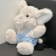 Gấu bông voi xám mặc yếm 32cm