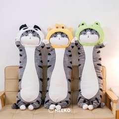 Gối ôm mèo đội lốt Miru Cat dài 1m