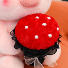 Gấu bông heo ôm hoa Love Pig 45cm