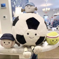 Gấu bông quả bóng đá tròn tròn 35cm