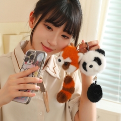Móc khóa Foxy & Panda kéo đuôi
