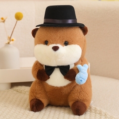 Gấu bông Rái cá cầm cá Rubu