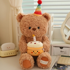 Gấu bông ôm bánh sinh nhật Bear Cake